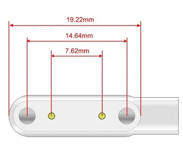 KABEL USB ŁADOWARKA MAGNETYCZNA SMARTWATCH IP67