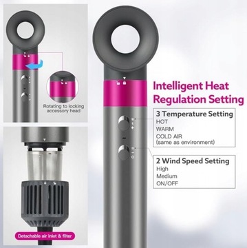 Фен 5in1 Webeauty Air, 110 000 об/мин, с отрицательными ионами