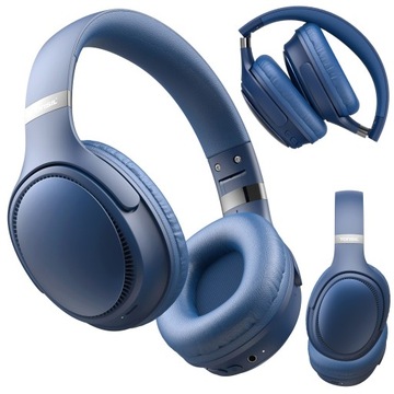 Słuchawki Bezprzewodowe TONSIL R35BT NIEBIESKIE Nauszne Bluetooth / SD / FM