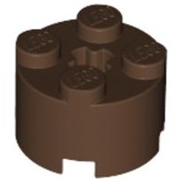 LEGO 3941 Brązowy OLD 2x2 okrągły 1szt.