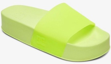 DC Klapki damskie Sliders Platform Yellow 38