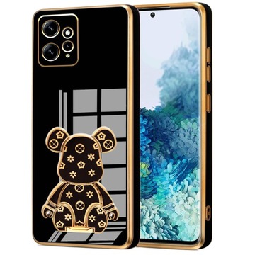 ETUI GLAMOUR DO XIAOMI REDMI NOTE 12 / 12 4G MIŚ UCHWYT SILIKON + SZKŁO