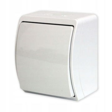 KOALA ОДИНОЧНЫЙ НАКЛАДНОЙ ВЫКЛЮЧАТЕЛЬ IP44 151-01 БЕЛЫЙ