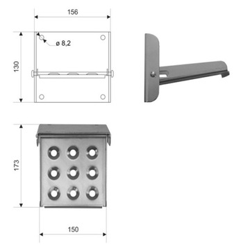 Складная подножка для полуприцепа SOLID.