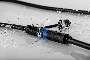 Przewód połączeniowy Kabel Plug & Shine 15m 1in-7out IP68 czarny PL93931