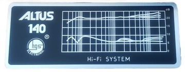 ALTUS 140 HGS ELEKTRONIK TABLICZKA EMBLEMAT ALUMINIOWY