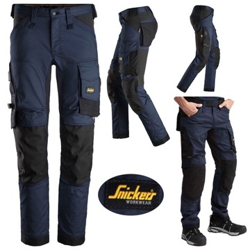 Spodnie robocze Snickers 6341 Stretch r.152 navy ELASTYCZNE i Trwałe
