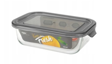 POJEMNIK NA ŻYWNOŚĆ ZE SZKŁA KEEP IT FRESH 650ml