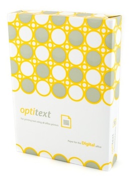 Офисная копировальная бумага Optitext A4, 80 г, 5 стопок, КАРТОН