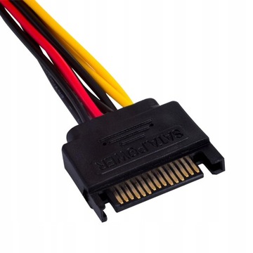 Adapter zasilania z kablem Akyga Molex - SATA 15cm