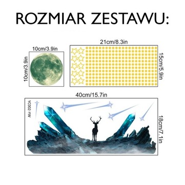 СВЕТЯЩИЕСЯ В ТЕМНОТЕ ФЛУОРЕСЦЕНТНЫЕ НАКЛЕЙКИ ЛУНА ЗВЕЗДЫ ПРОСТРАНСТВО