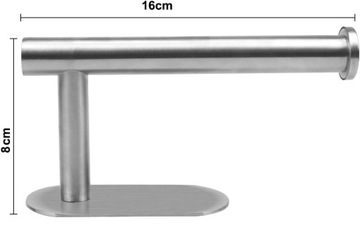 РУЧКА ДЛЯ ТУАЛЕТНОЙ БУМАГИ САМОКЛЕЯЩАЯСЯ, СЕРЕБРЯНАЯ, БЕЗ СВЕРЛЕНИЯ, 3М