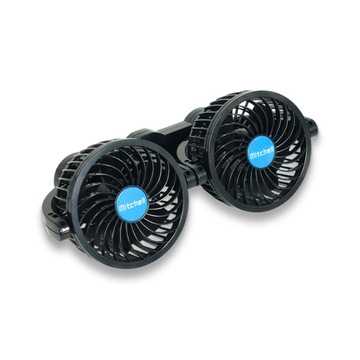 Супервентиляторная автомобильная ветряная мельница, двойная 12 В