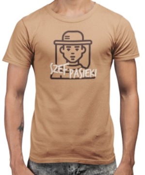 Prezent KOSZULKA SZEF PASIEKI beżowa pszczelarz M