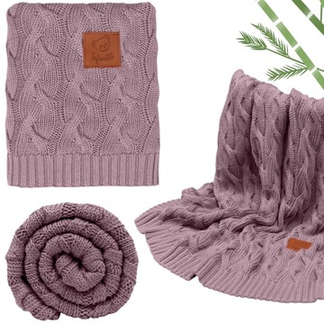 KOCYK BAMBUSOWY DZIANY WARKOCZ INFANTILO 80X100