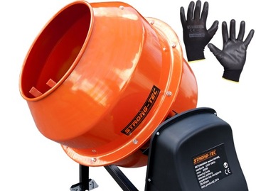 BETONIARKA 120 L 230V ŻELIWO + RĘKAWICE 650 W -