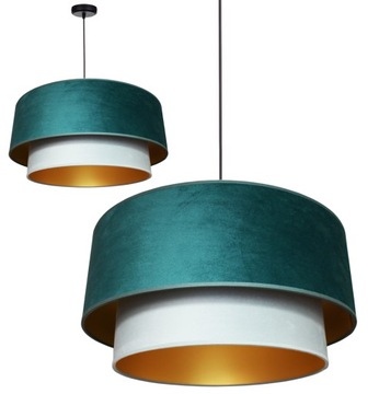 LAMPA WISZĄCA SUFITOWA ŻYRANDOL ABAŻUR NOWOCZESNA