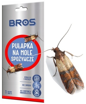 PUŁAPKA NA MOLE SPOŻYWCZE FEROMONOWA WABIĄCA LEP BROS