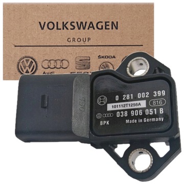 NOWY CZUJNIK DOŁADOWANIA MAPSENSOR 038906051B 1.8T 1.9TDI ORYGINAŁ VAG VW