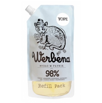 YOPE Naturalne Mydło w Płynie do Rąk WERBENA REFILL 500 ml Cytrusowy Aromat