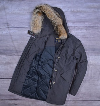 WOOLRICH Arctic Parka Puchowa Kurtka z Jenotem 42