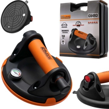 RICHMANN ВАКУУМНАЯ ПРИСОСКА С НАСОСОМ И МАНОМЕТРОМ ДЛЯ ЗЕЛЕНЫХ СТЕКЛОВ 80КГ 150мм