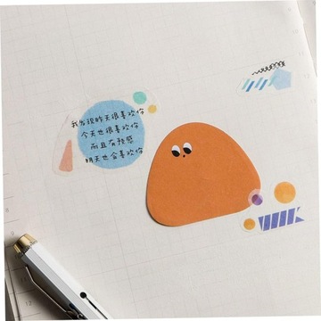 Новинка на 6 липких разделителей для нот, связующих, липкие забавные закладки для блокнотов с