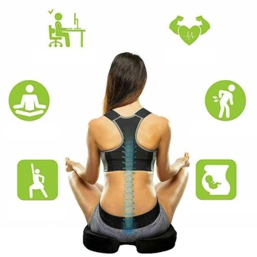 ОРТОПЕДИЧЕСКАЯ ПОДУШКА ДЛЯ АВТОКРЕСЛА, ОФИСА, СИДЕНЬЯ КРЕСЛА, СТУЛА