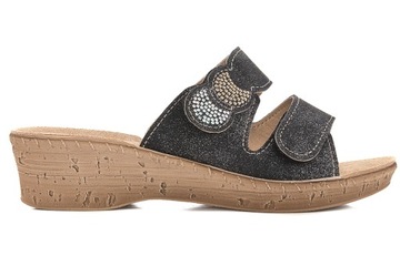 INBLU 26-75 ЖЕНСКИЕ ТАПОЧКИ НА ТЕХНИКЕ черный 39