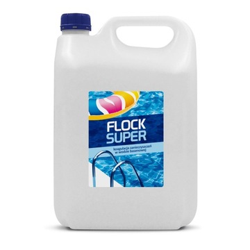 Koagulant FLOCK SUPER Flok Chemia Krystalizacja Wody Basen Jacuzzi GAMIX 4L