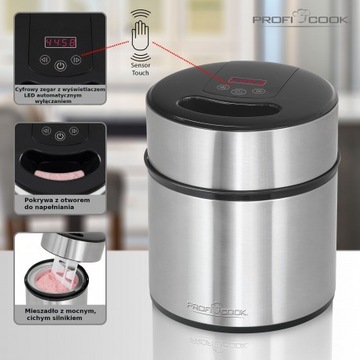 МАШИНА ДЛЯ ПРИГОТОВЛЕНИЯ МОРОЖЕНОГО, МАШИНА ДЛЯ МОРОЖЕНОГО HOME PROFI COOK