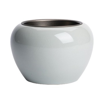 Ceramiczna myjka do herbaty z pokrywką Beczka na pozostałości herbaty do