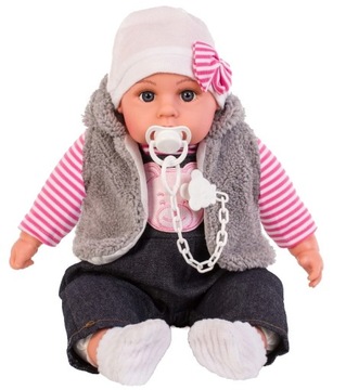 Постельное белье DOLL BED BABY DOLL 45 см соска говорит поет PL