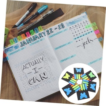 6 наборов записываемых закладок, красочная закладка для чтения Le