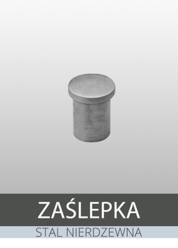 Zaślepka płaska rurki cienkiej nierdzewnej 12,7 mm