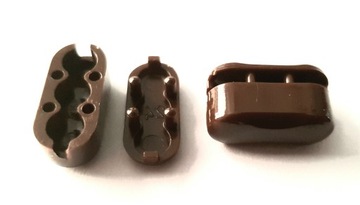 Соединитель для цепочки из бусин 6 шт. 4,5 мм коричневый