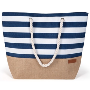 TORBA PLAŻOWA HEYO MIEJSKA SHOPPER NA PLAŻĘ PIKNIK ZAPINANA DUŻA