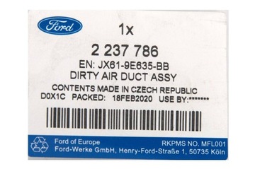 DOLOT FILTRA POWIETRZA FOCUS 18- KUGA ESCAPE 20-