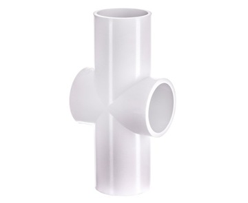 Czwórnik tunelowy 32 mm do rury PVC 32 Tunel LEMAR