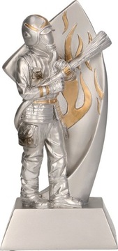 Strażak strażactwo statuetka odlew 17,5cm TWÓJopis