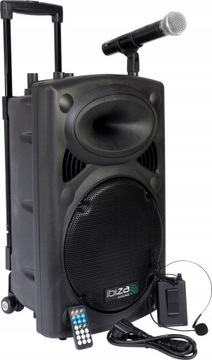 Kolumna Ibiza PORT12VHF-BT 350 W czarny