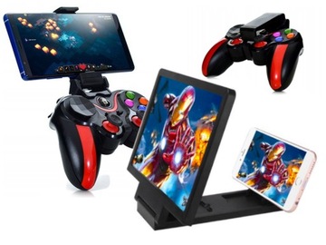 Ekran Powiększający Lupa 3x do Smartfona +Gamepad