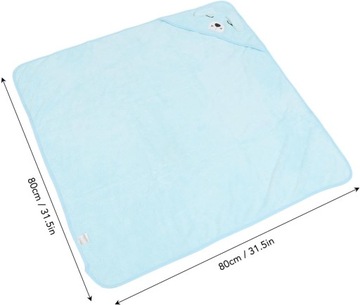 ПОЛОТЕНЦЕ С КАПЮШОНОМ 80х80 ПОНЧО ДЛЯ КУПАНИЯ ДЕТСКОЕ