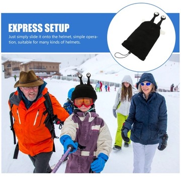 Elastyczny pokrowiec na kask narciarski