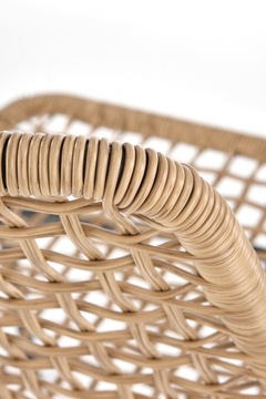 K457 Стул со спинкой в ​​стиле бохо, натуральный ХАЛМАР