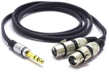 КАБЕЛЬ 2X XLR Гнездо 6.3 СТЕРЕО 3 м mk24