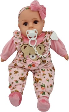 КУКЛА ГОВОРИТ И ПОЕТ НА ПОЛЬСКОМ 45СМ + соска_73