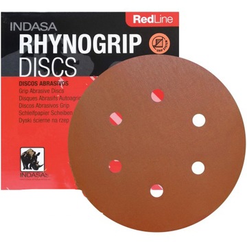 Papier ścierny krążek rzep Indasa RedLine 150x6 P1200 - 50 sztuk