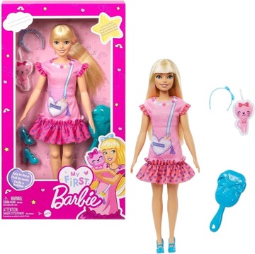 LALKA LALECZKA BARBIE MALIBU AKCESORIA MOJA PIERWSZA BARBIE PREZENT
