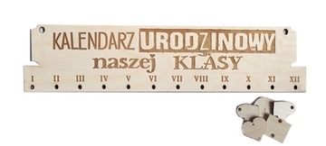 KALENDARZ URODZINOWY ważne daty PLAN DNIA grafik